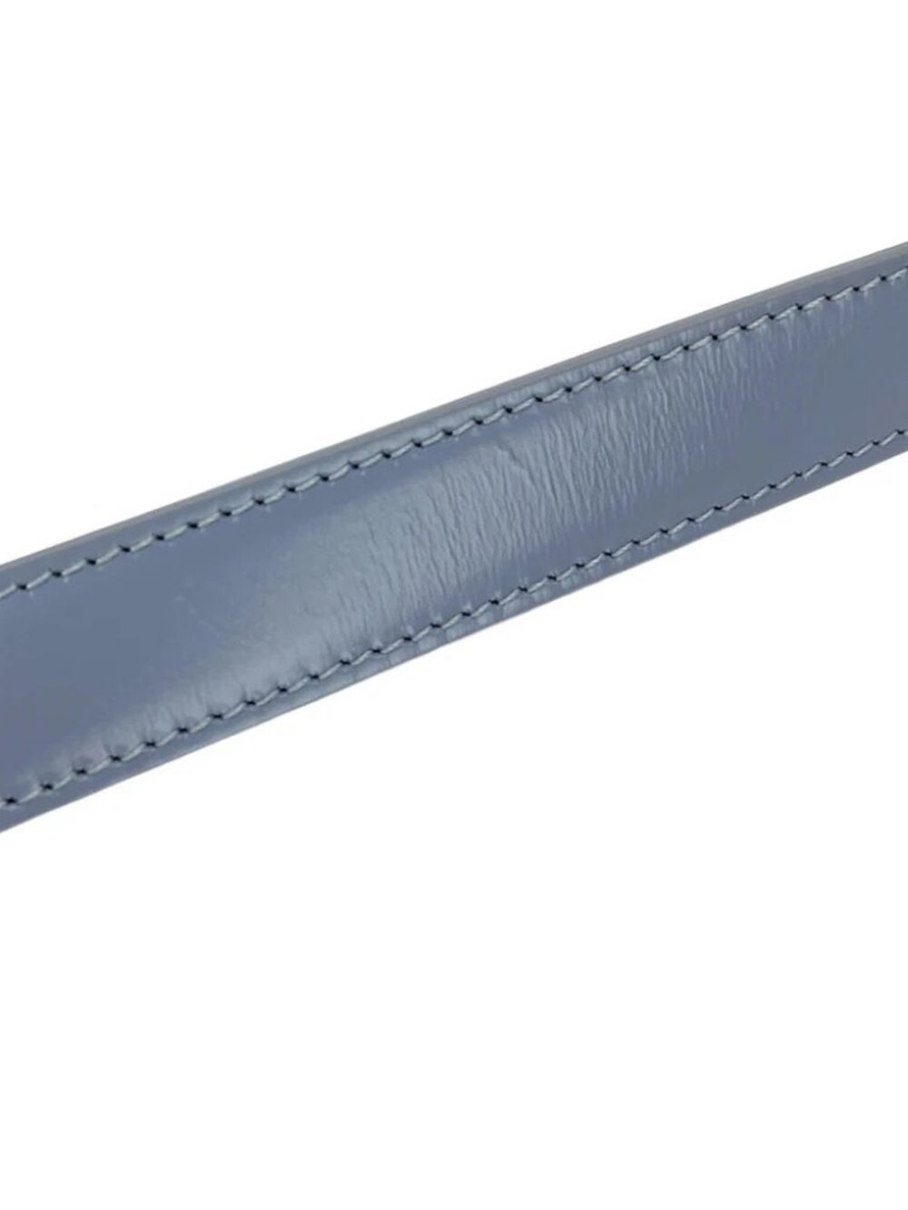 CELINE Triomphe Medium - Blue Gray Shiny Calfskin Shoulder Bag - Picture 8 of 16